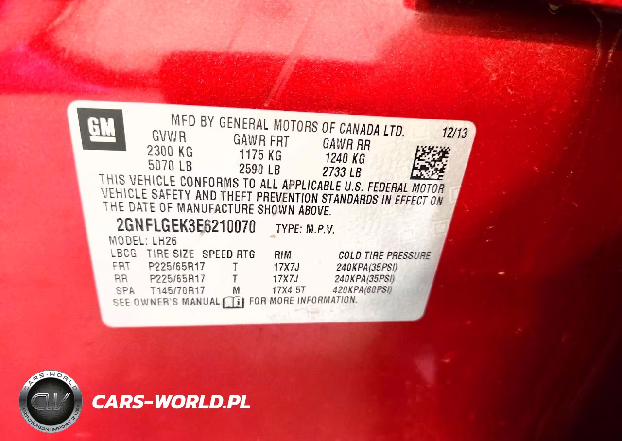 2014 Chevrolet Equinox Lt VIN:2GNFLGEK3E6210070 - 13