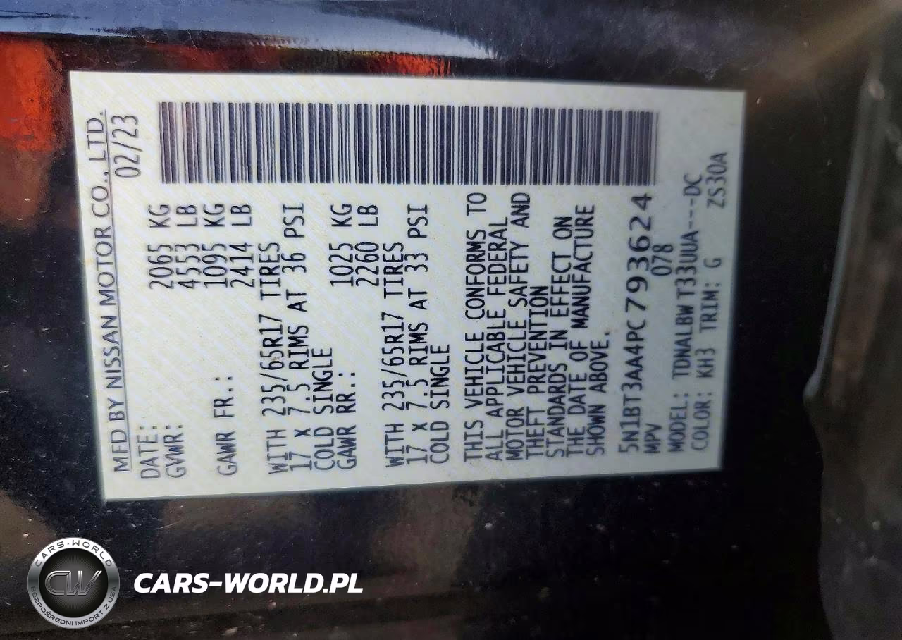 2023 Nissan Rogue S VIN:5N1BT3AA4PC793624 - 13