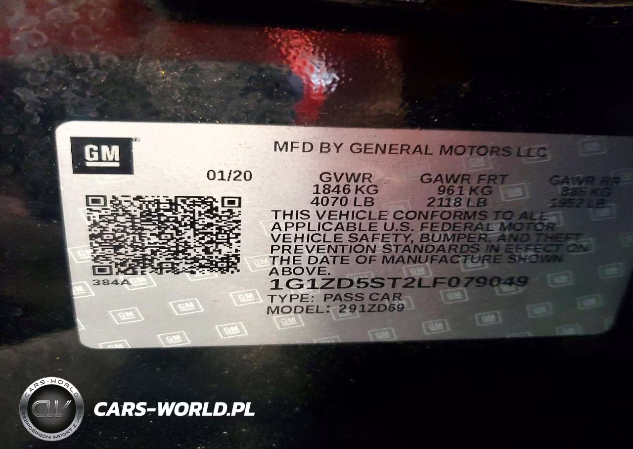 2020 Chevrolet Malibu Lt VIN:1G1ZD5ST2LF079049 - 12