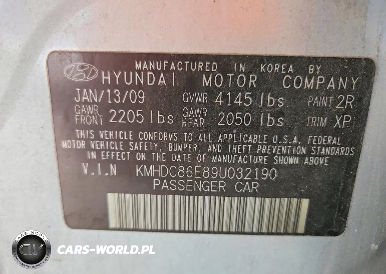 2009 Hyundai Elantra Touring VIN:KMHDC86E89U032190 - 12
