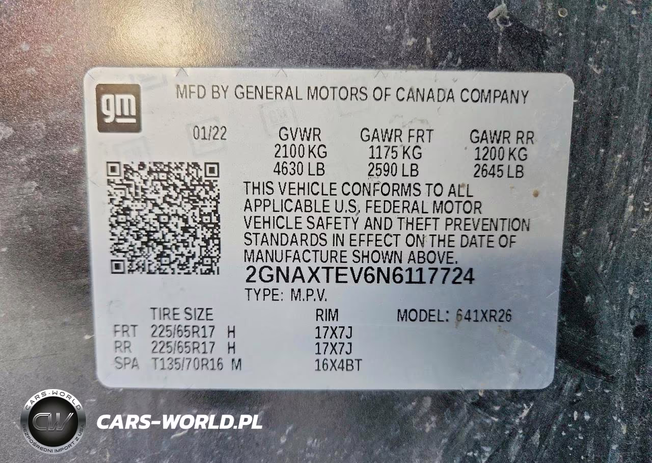 2022 Chevrolet Equinox VIN:2GNAXTEV6N6117724 - 13