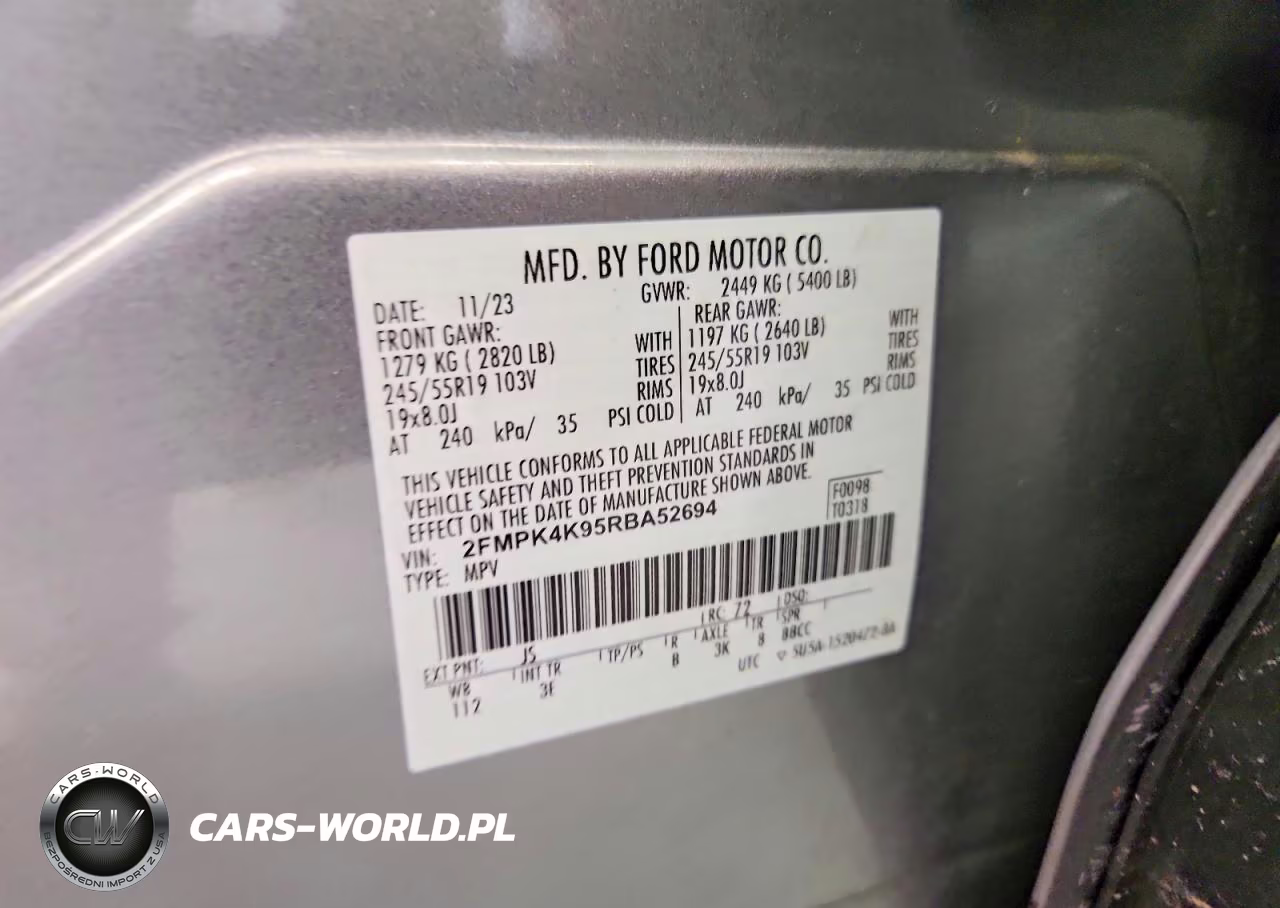 2024 Ford Edge Titanium VIN:2FMPK4K95RBA52694 - 13