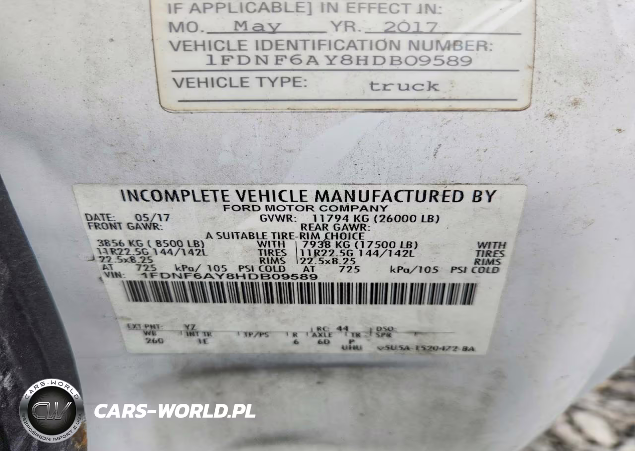 2017 Ford F650 Super Duty Box Truck VIN:1FDNF6AY8HDB09589 - 13