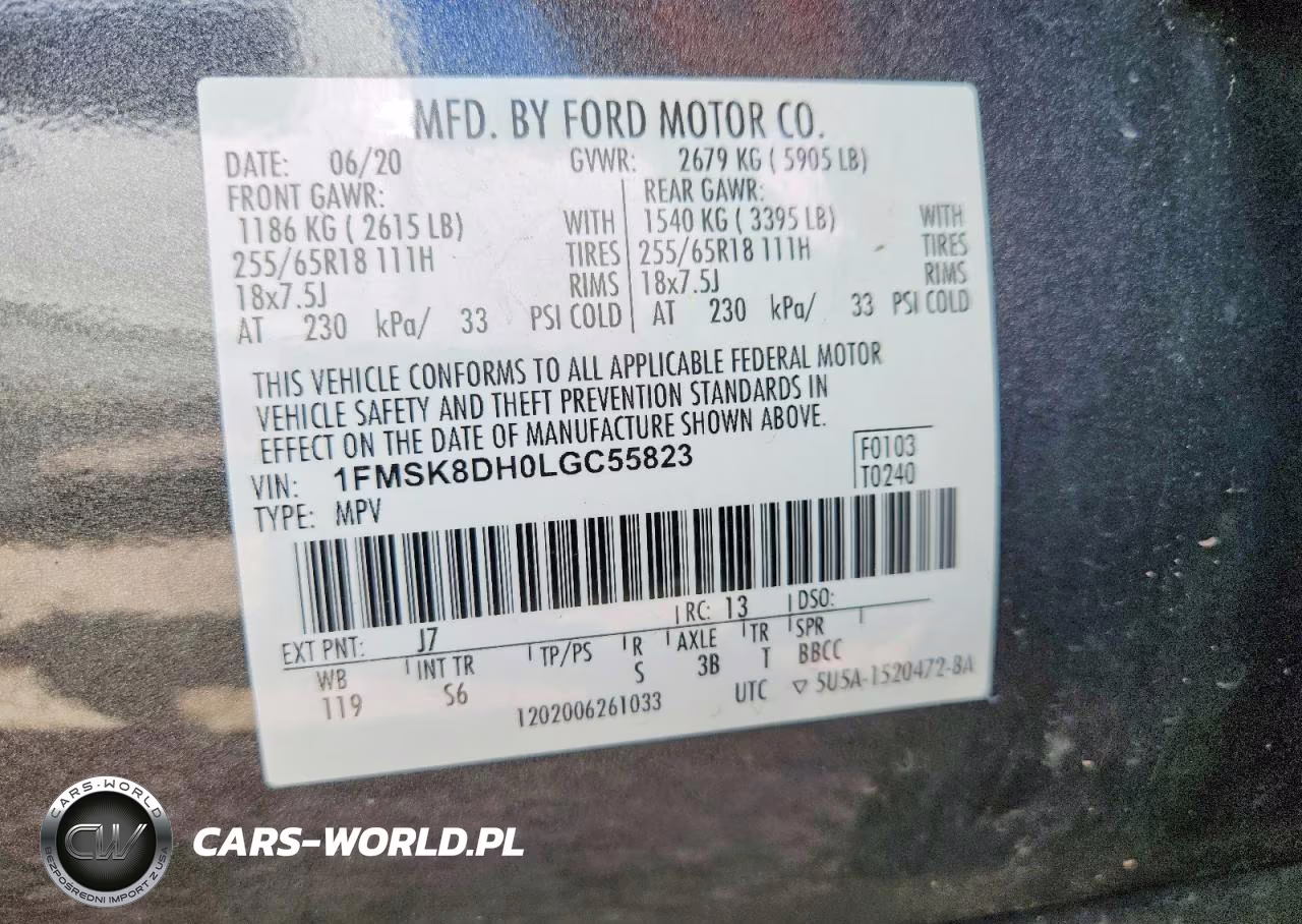 2020 Ford Explorer Xlt VIN:1FMSK8DH0LGC55823 - 13