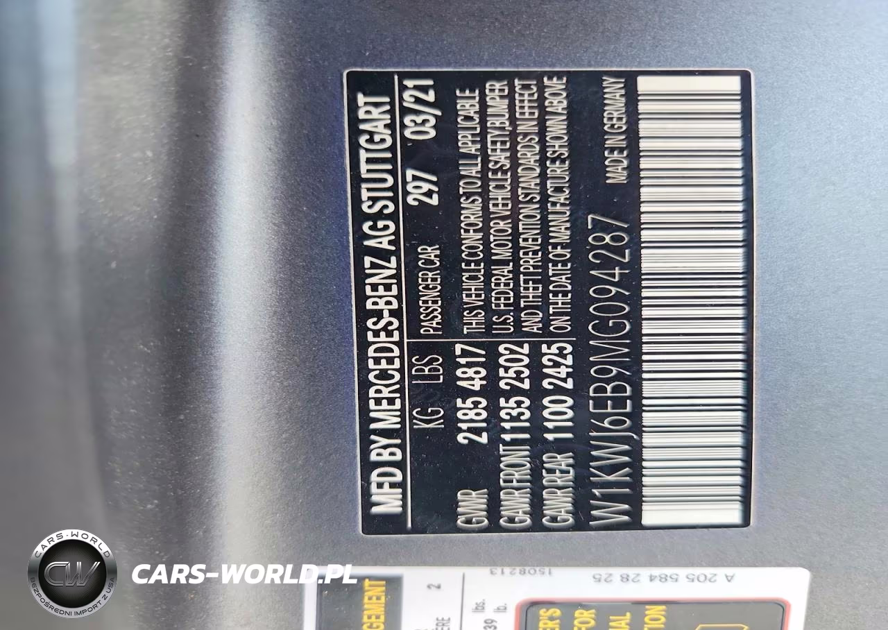 2021 Mercedes-Benz C 43 Amg VIN:W1KWJ6EB9MG094287 - 12