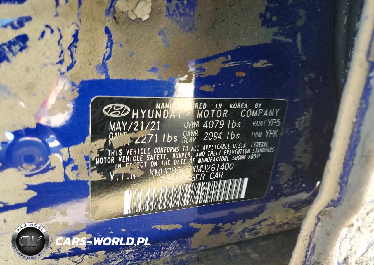 2021 Hyundai Ioniq Sel VIN:KMHC85LCXMU261400 - 12