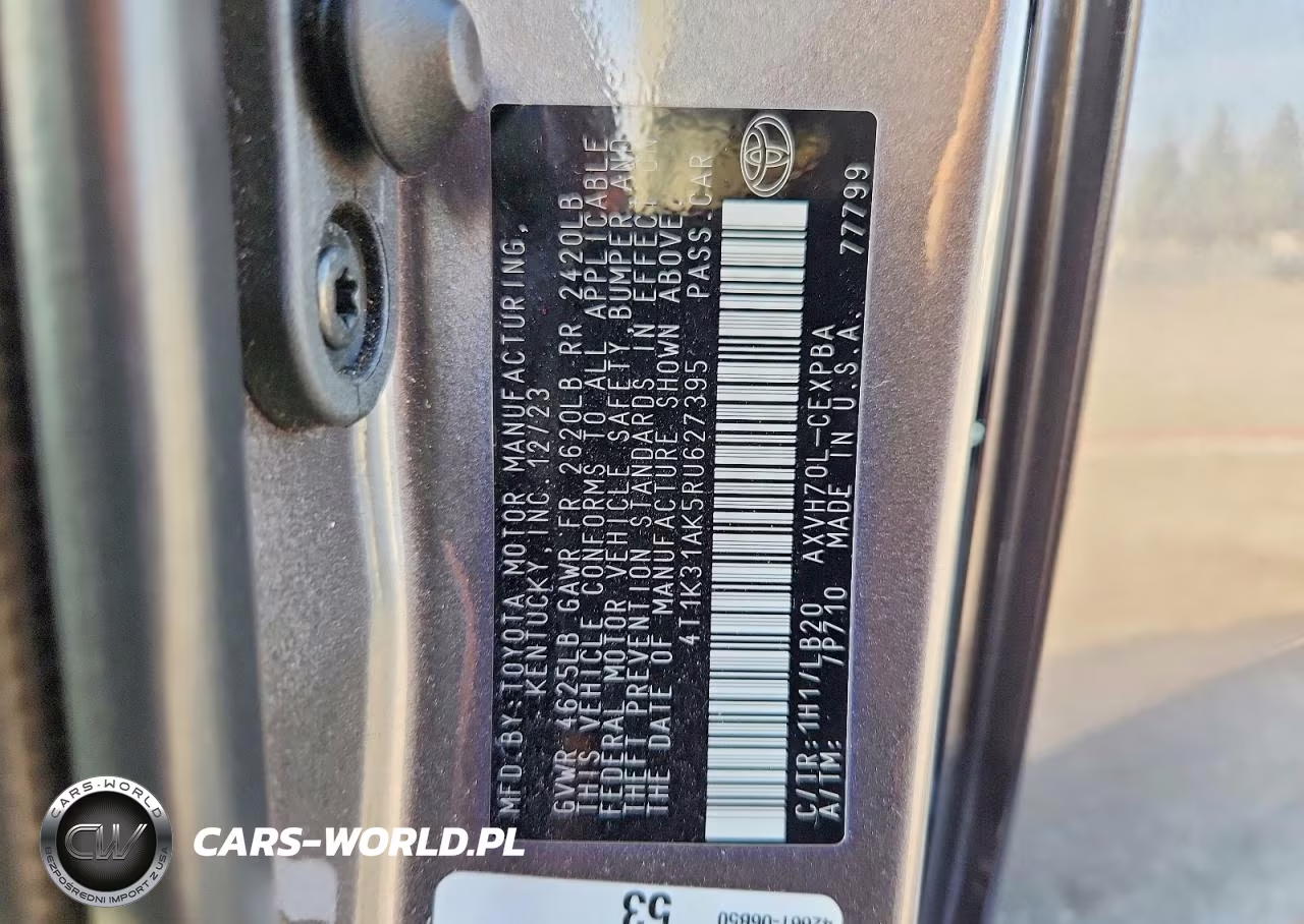 2024 Toyota Camry Xse VIN:4T1K31AK5RU627395 - 12