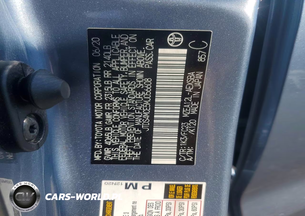 2021 Toyota Corolla Se VIN:JTDS4MCE5MJ056608 - 12