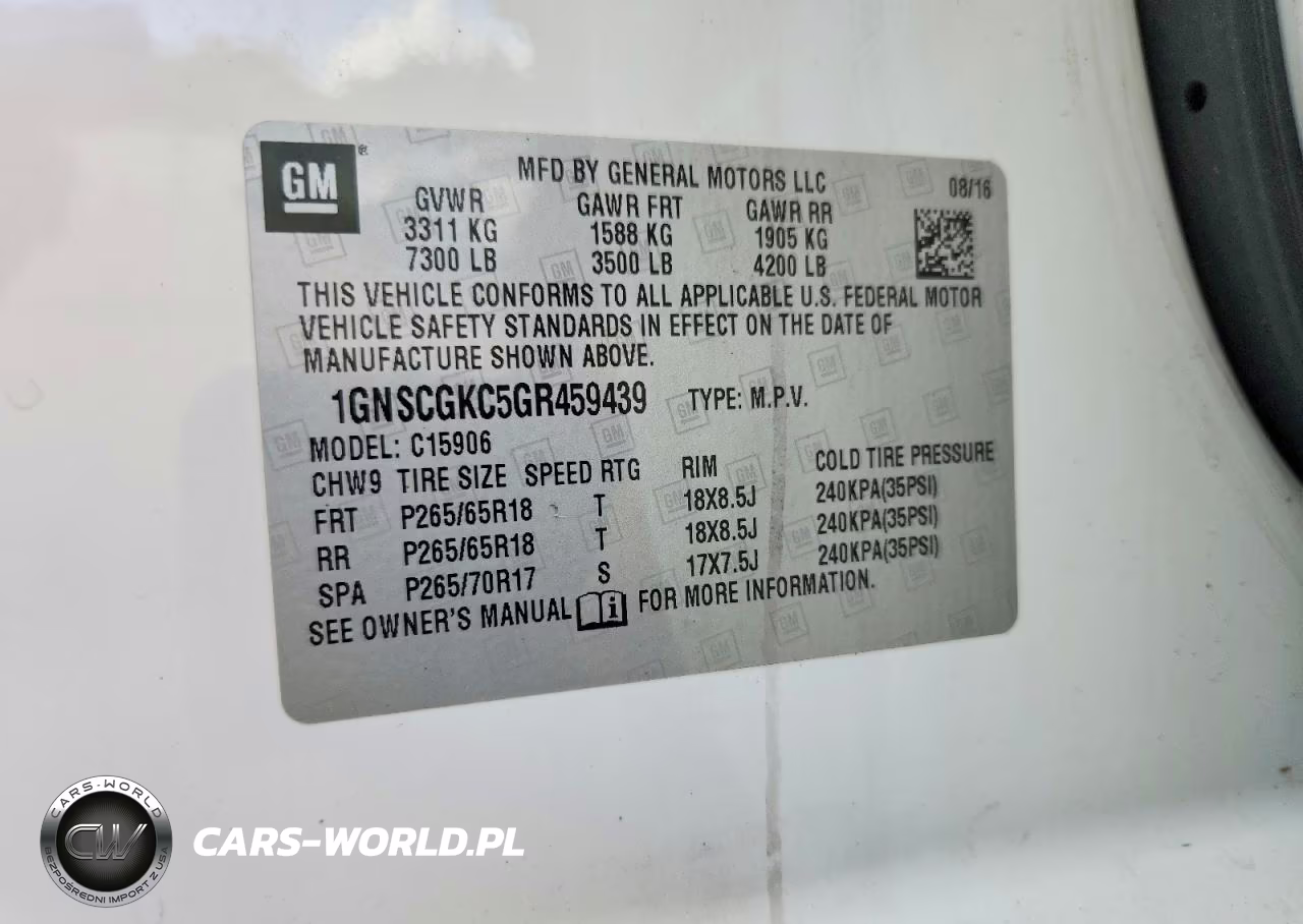 2016 Chevrolet Suburban C1500 Ls VIN:1GNSCGKC5GR459439 - 13