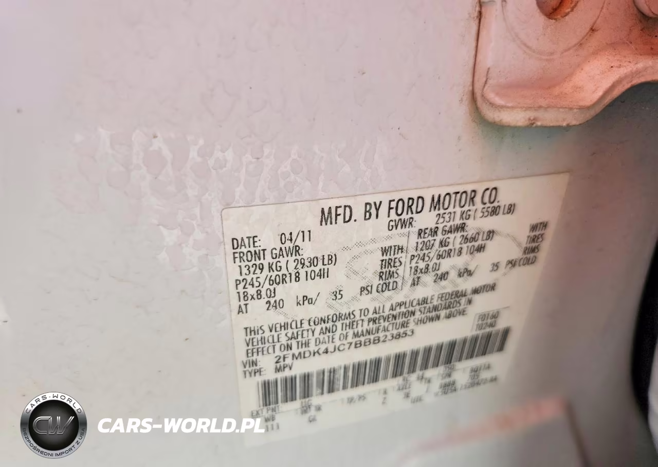 2011 Ford Edge Sel VIN:2FMDK4JC7BBB23853 - 13