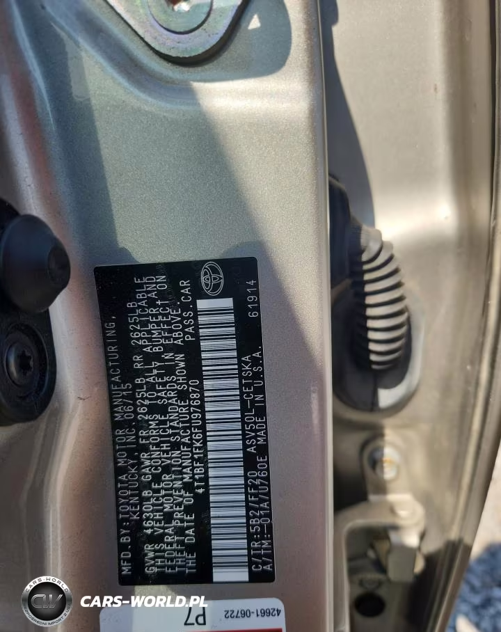 2015 Toyota Camry Se VIN:4T1BF1FK6FU976870 - 12