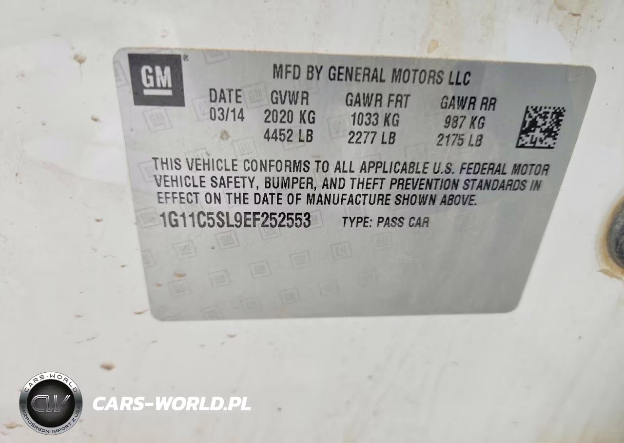 2014 Chevrolet Malibu 1Lt VIN:1G11C5SL9EF252553 - 12