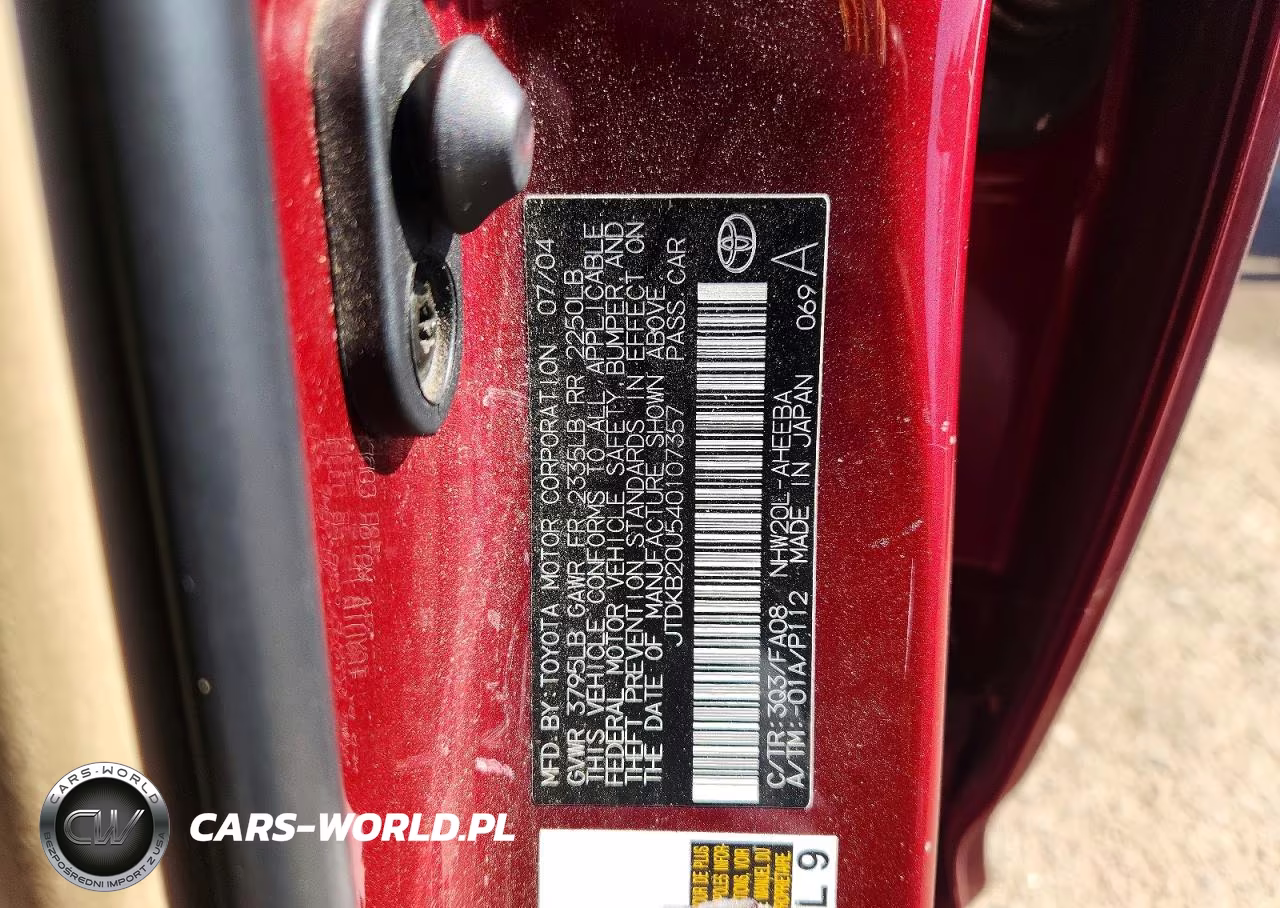 2004 Toyota Prius Base VIN:JTDKB20U540107357 - 12