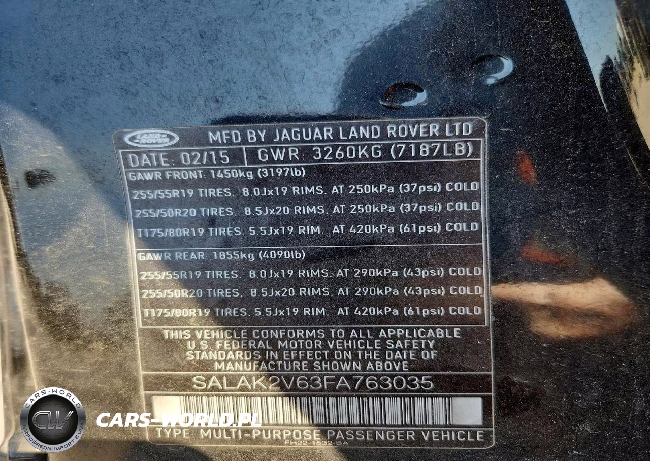 2015 Land Rover Lr4 Hse Luxury VIN:SALAK2V63FA763035 - 13