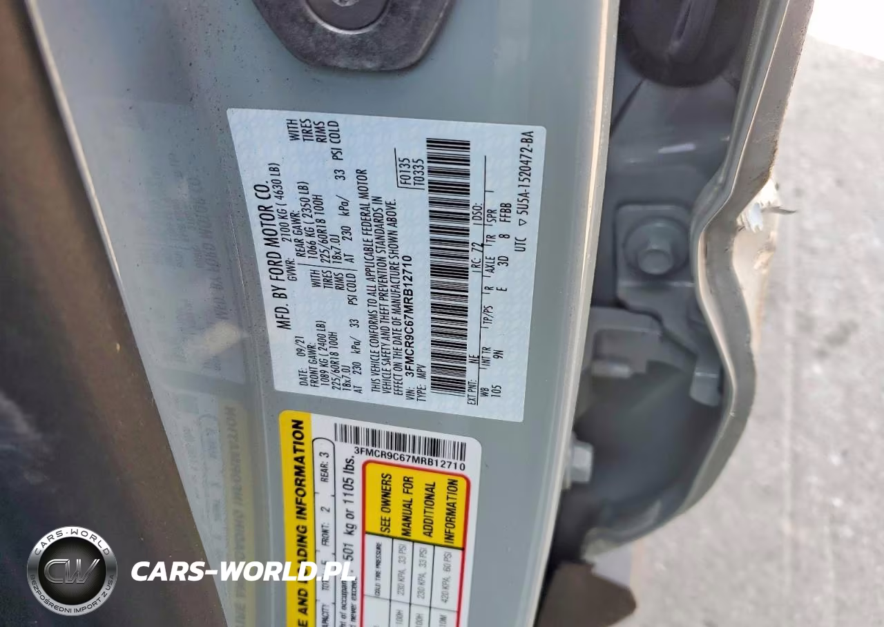 2021 Ford Bronco Sport Outer Banks VIN:3FMCR9C67MRB12710 - 13