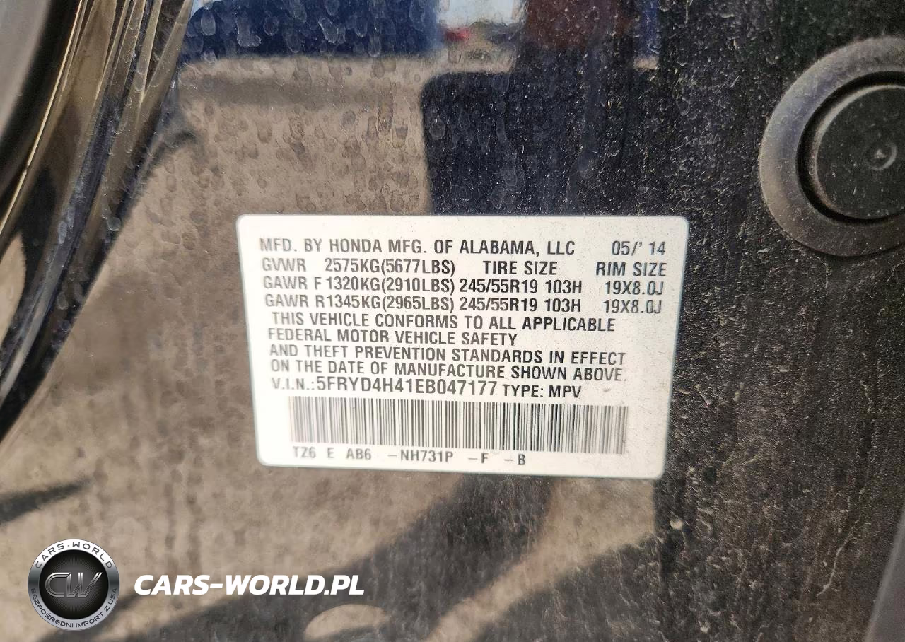 2014 Acura Mdx Technology VIN:5FRYD4H41EB047177 - 13