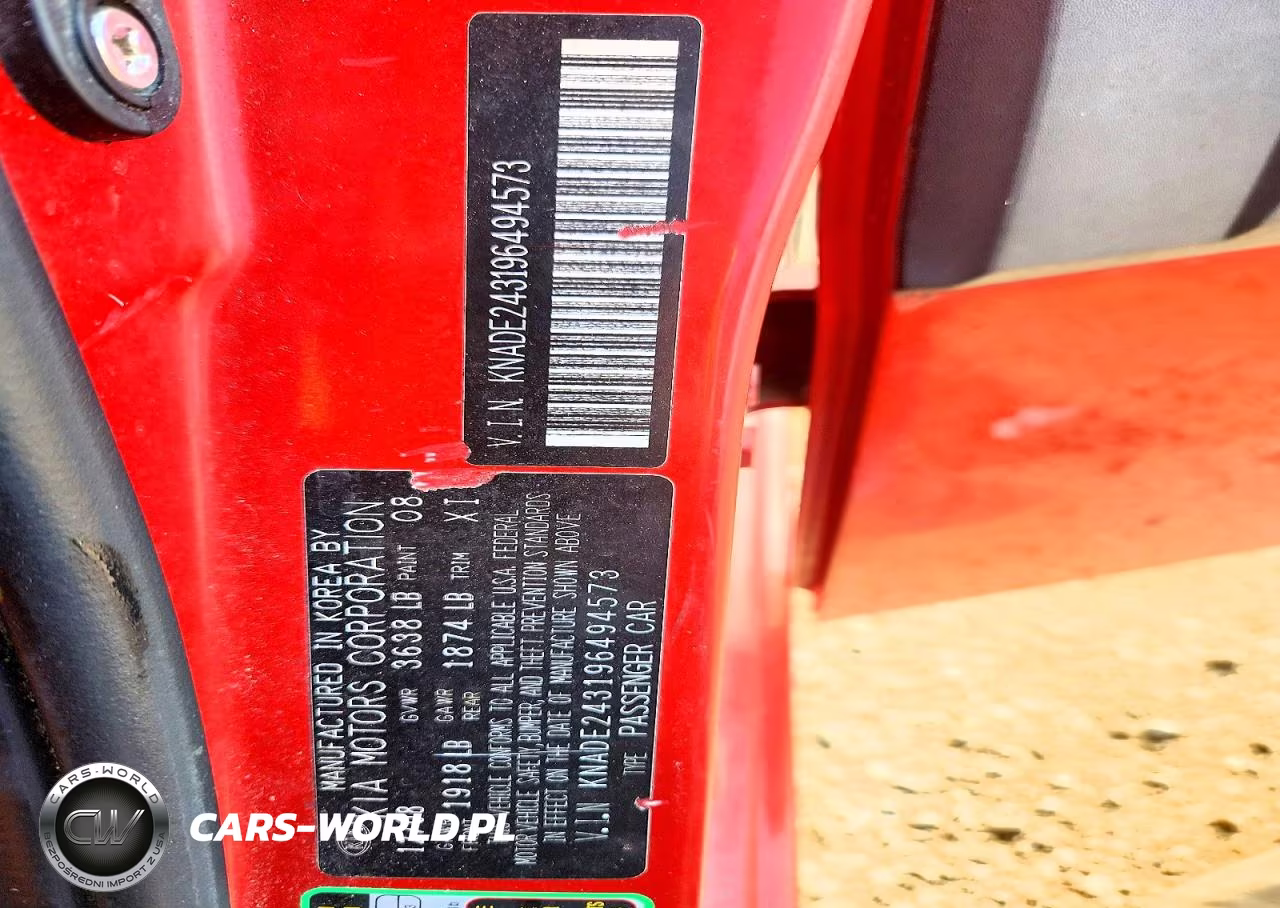 2009 Kia Rio5 Lx VIN:KNADE243196494573 - 12