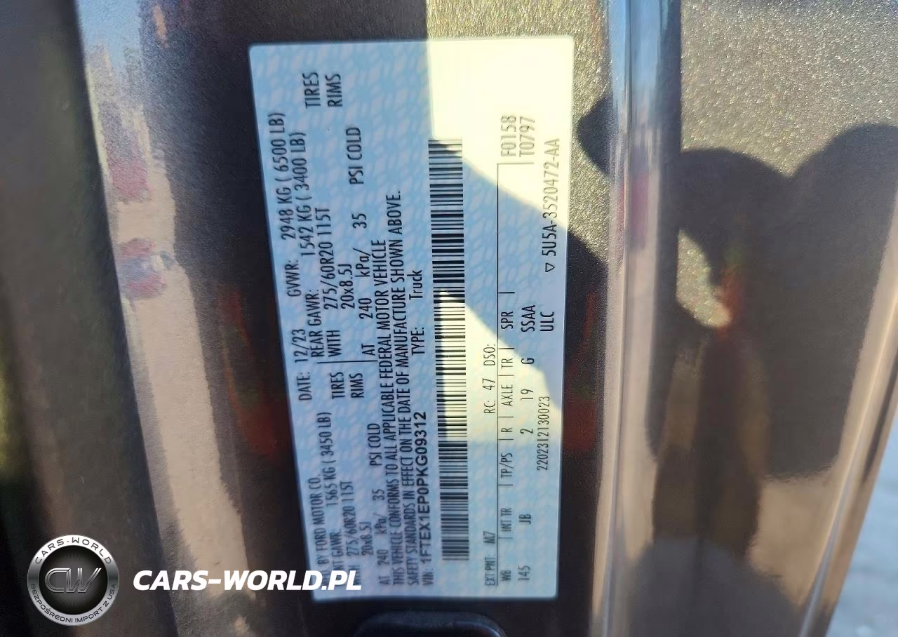 2023 Ford F150 Super Cab VIN:1FTEX1EP0PKG09312 - 12