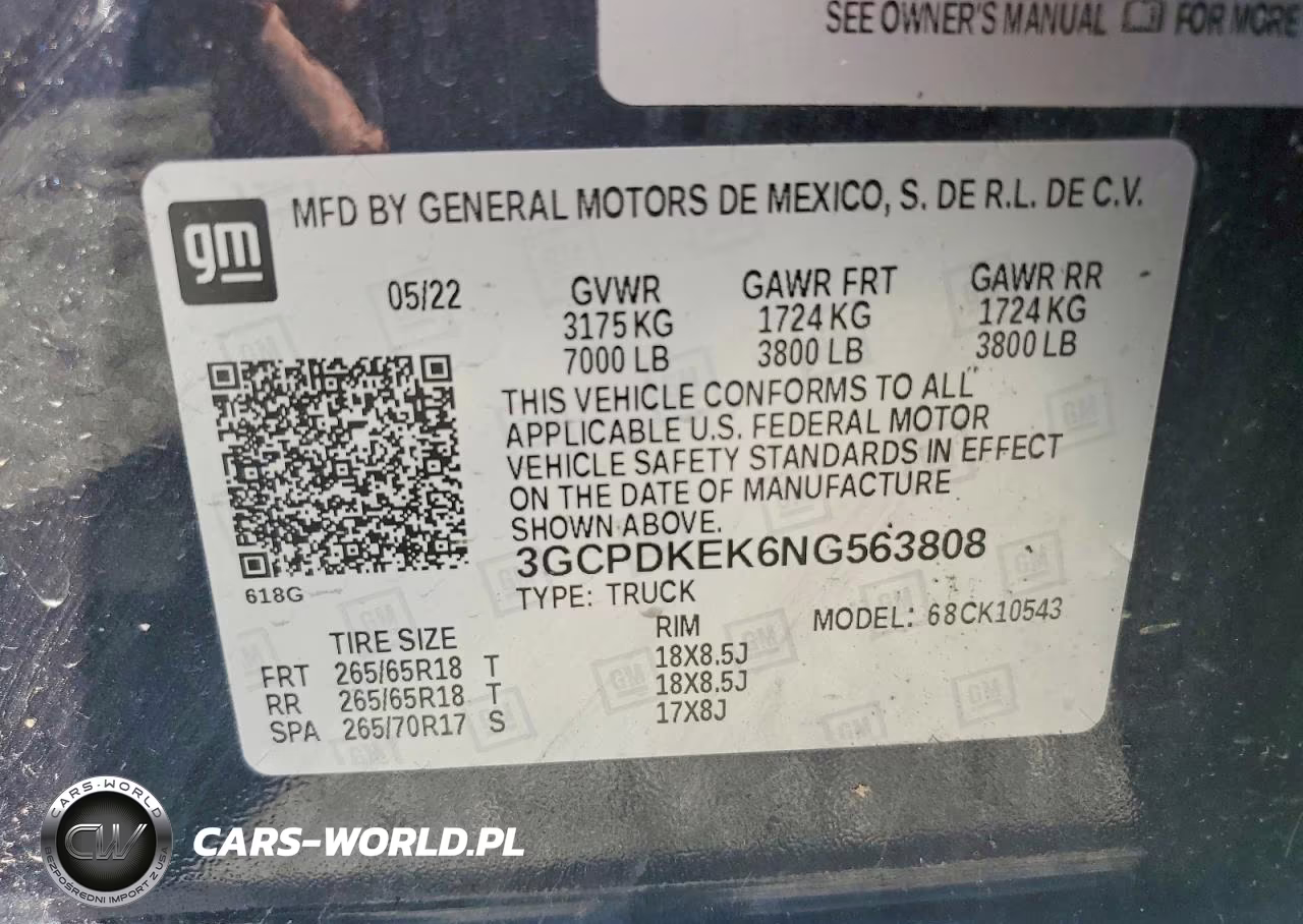 2022 Chevrolet Silverado K1500 Lt-L VIN:3GCPDKEK6NG563808 - 12