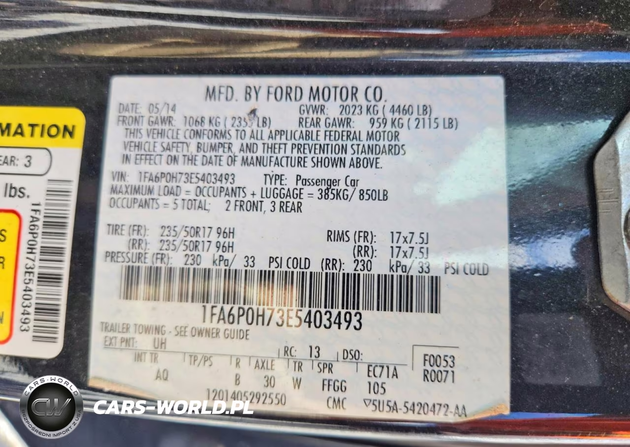 2014 Ford Fusion Se VIN:1FA6P0H73E5403493 - 12