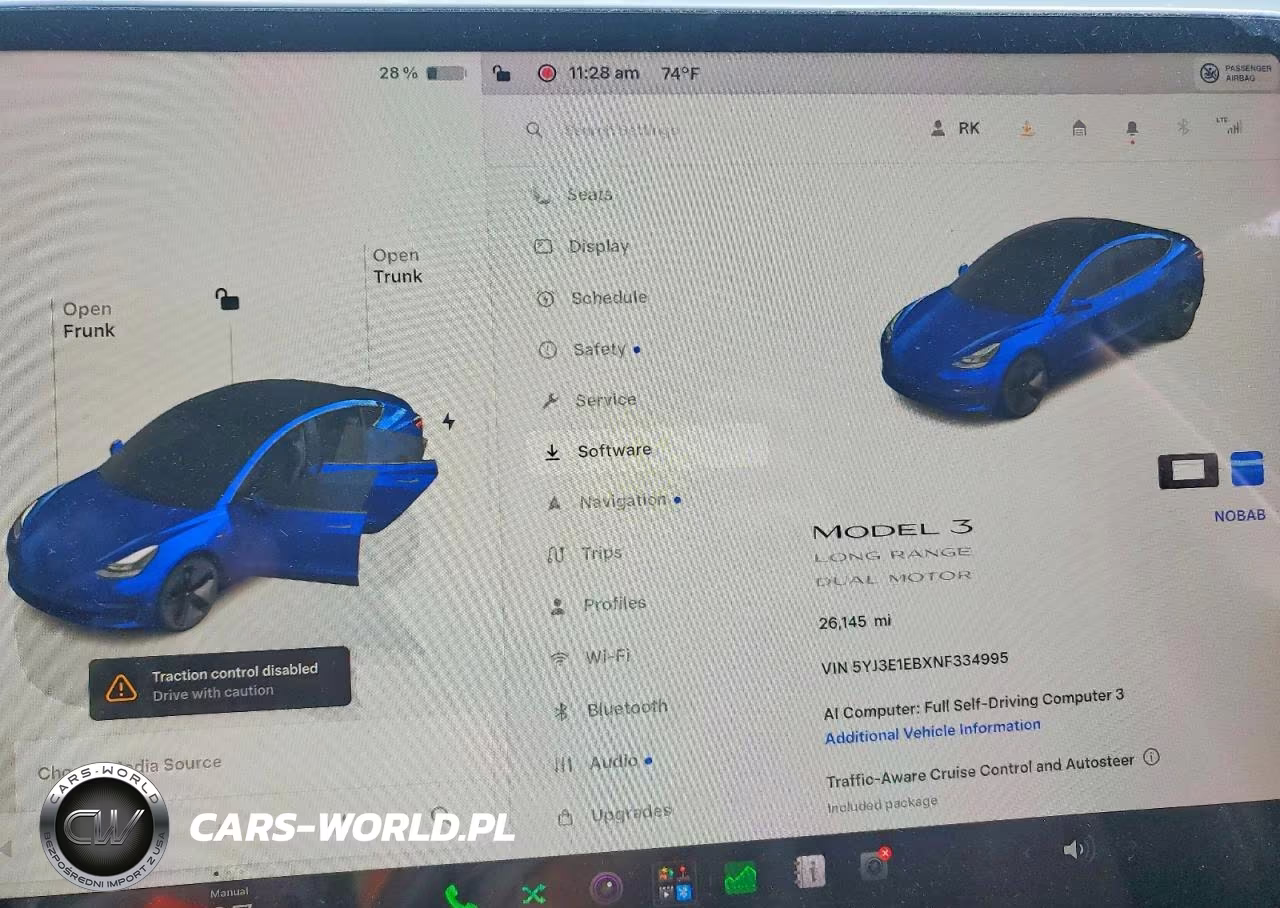 2022 Tesla Model 3 VIN:5YJ3E1EBXNF334995 - 9