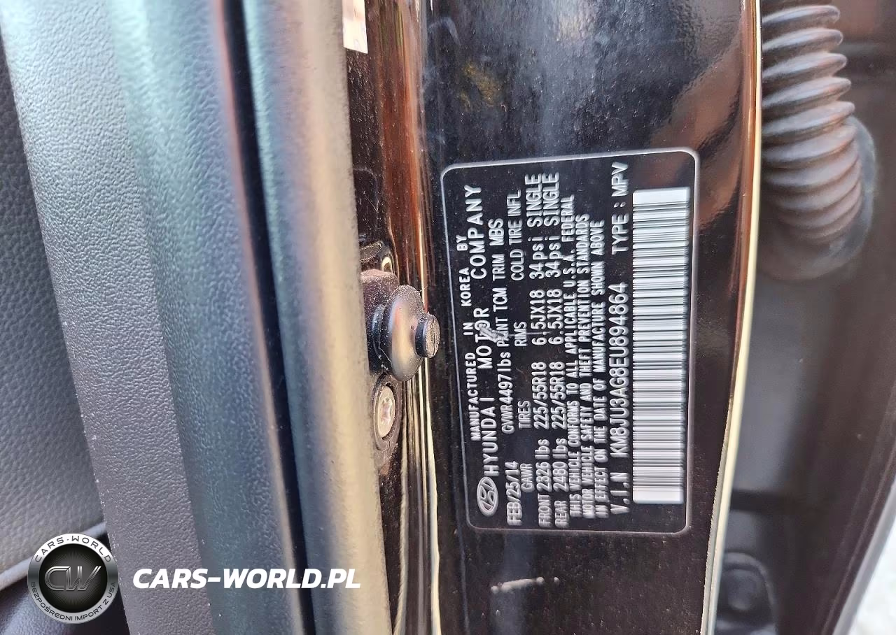 2014 Hyundai Tucson Limited VIN:KM8JU3AG8EU894864 - 12