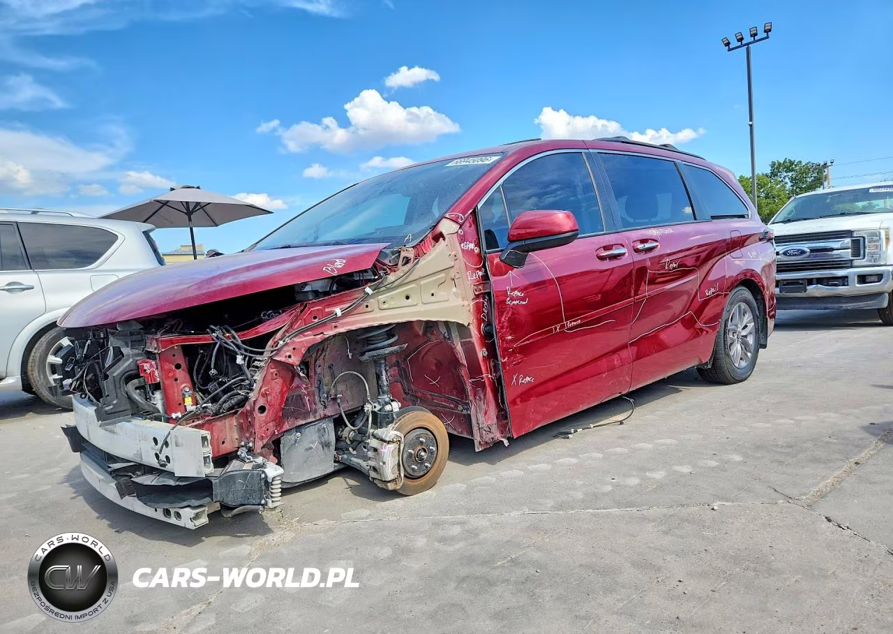 2022 Toyota Sienna Xle VIN:5TDYRKEC9NS118009 - 1