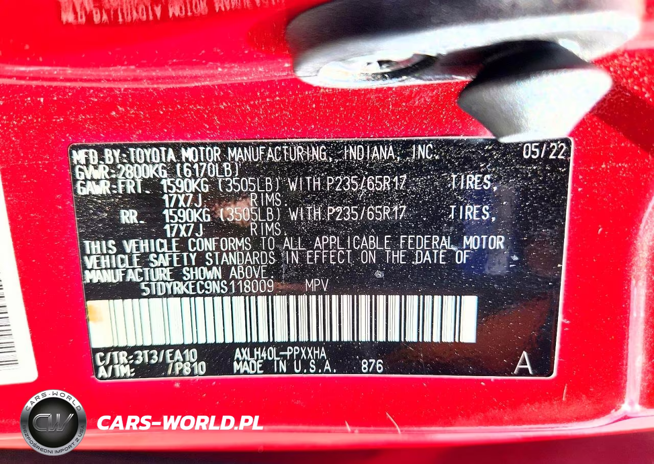 2022 Toyota Sienna Xle VIN:5TDYRKEC9NS118009 - 14