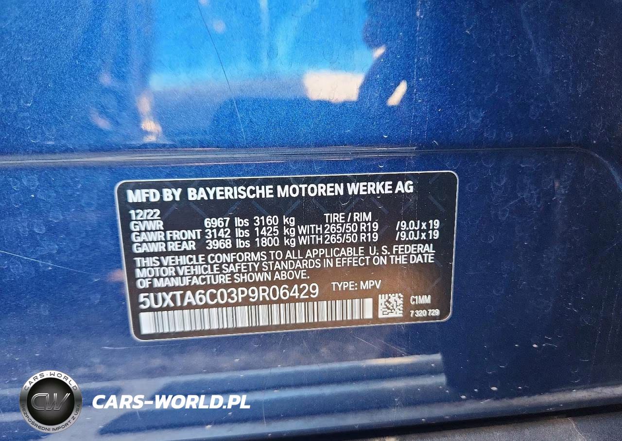 2023 BMW X5 xDrive45E VIN:5UXTA6C03P9R06429 - 13