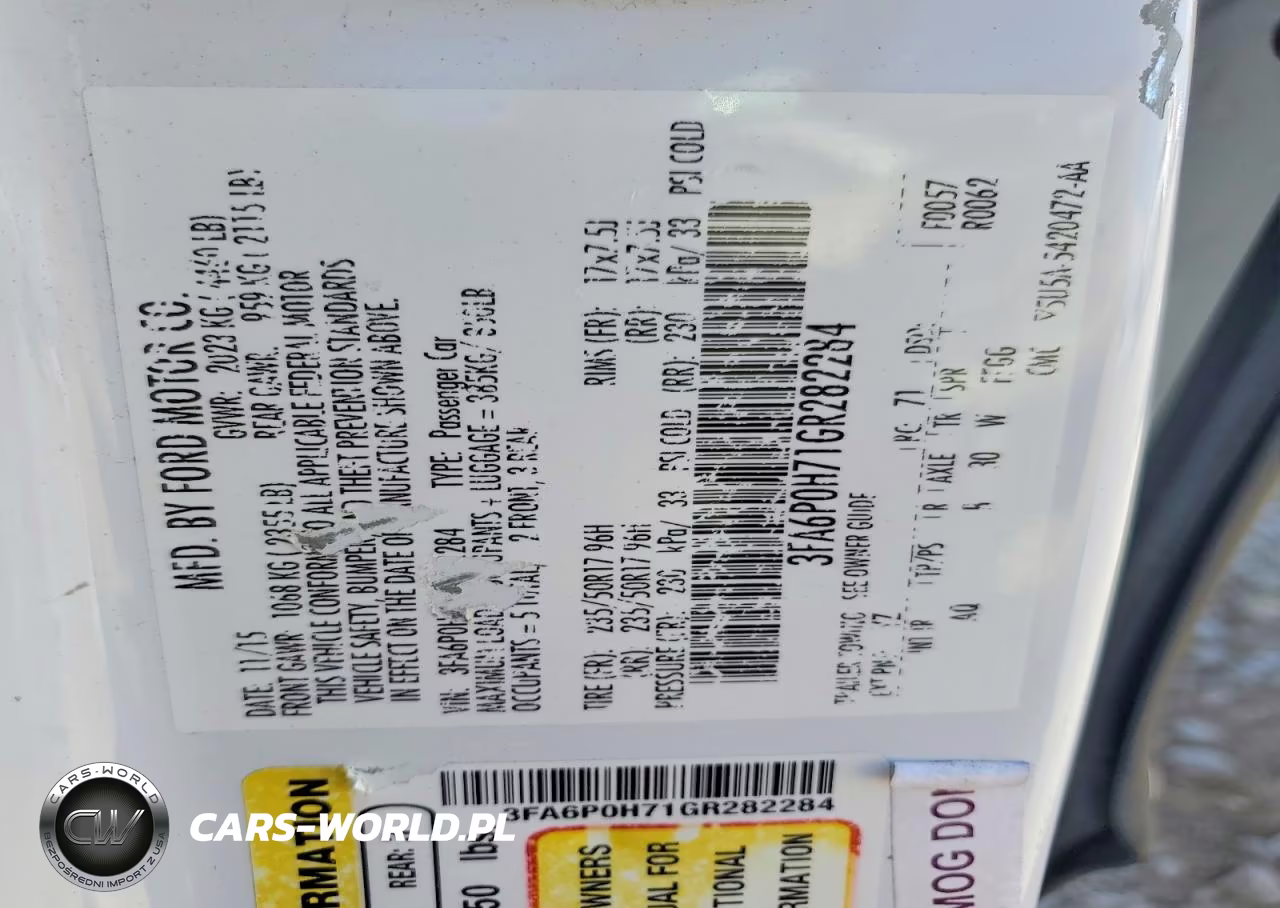 2016 Ford Fusion Se VIN:3FA6P0H71GR282284 - 13
