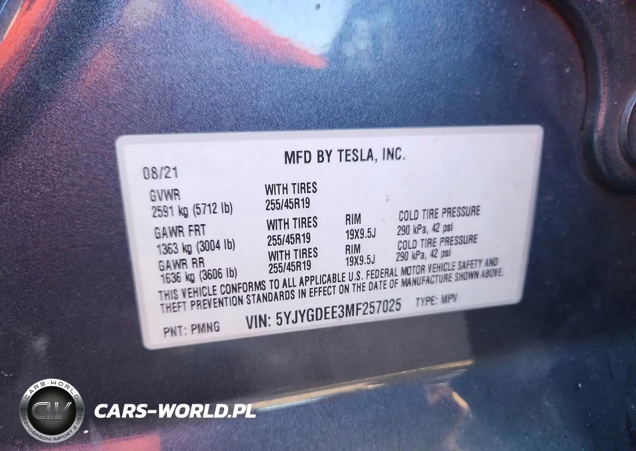 2021 Tesla Model Y VIN:5YJYGDEE3MF257025 - 13