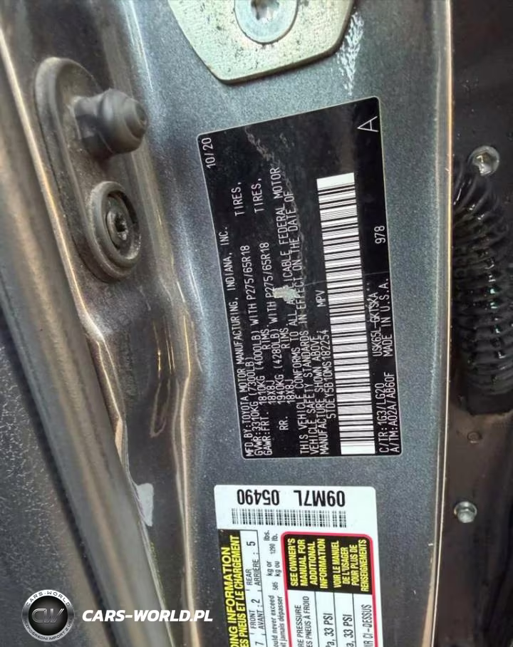 2021 Toyota Sequoia Sr5 VIN:5TDEY5B10MS182254 - 10