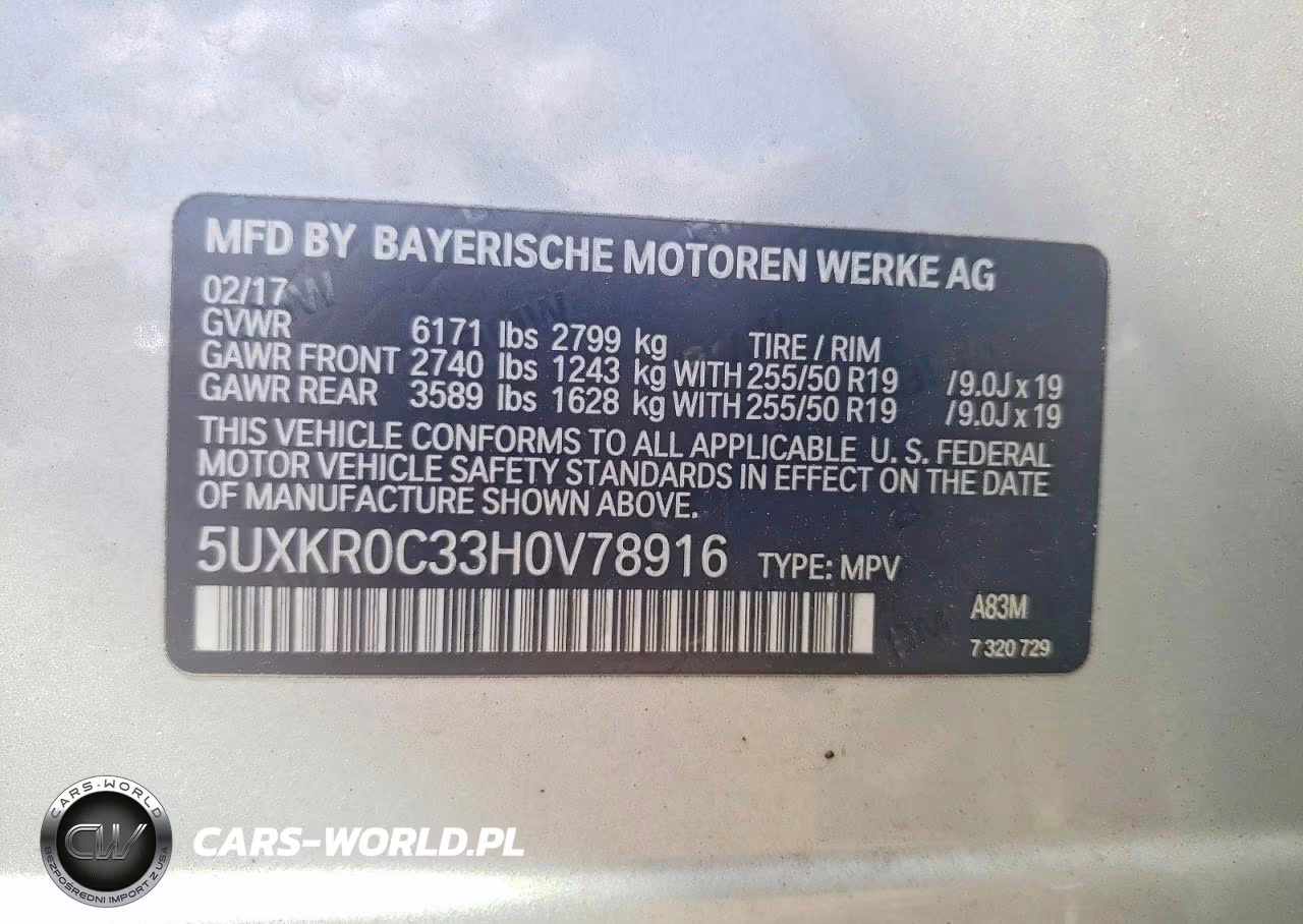 2017 BMW X5 xDrive35I VIN:5UXKR0C33H0V78916 - 14