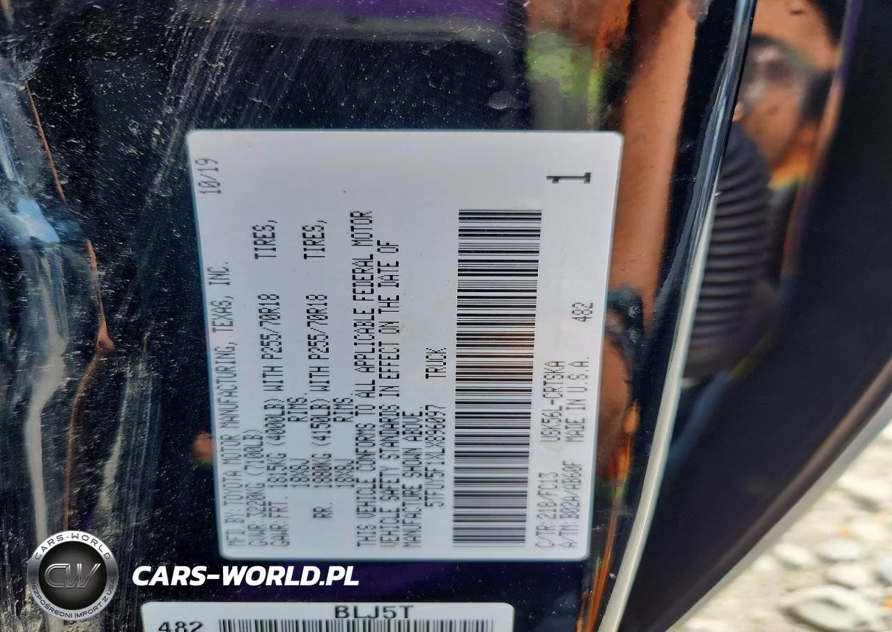 2020 Toyota Tundra Sr5 VIN:5TFUY5F1XLX896097 - 12