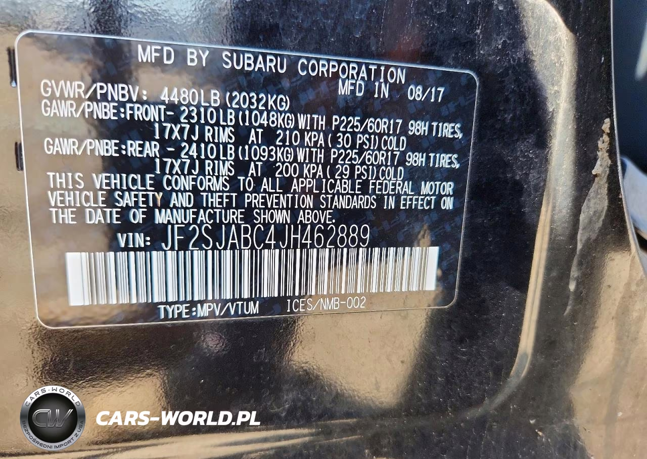 2018 Subaru Forester 2.5I VIN:JF2SJABC4JH462889 - 13