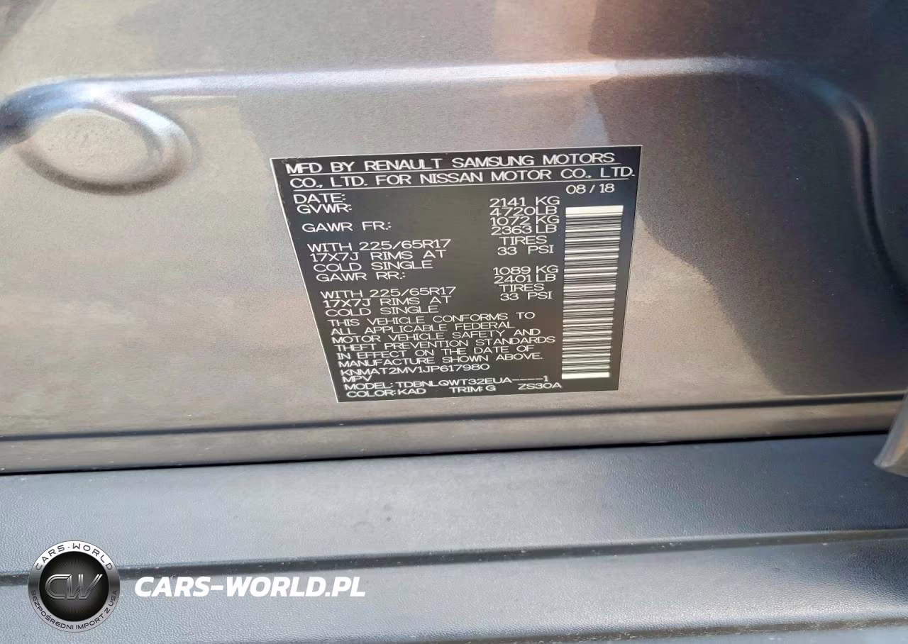 2018 Nissan Rogue Sv VIN:KNMAT2MV1JP617980 - 13