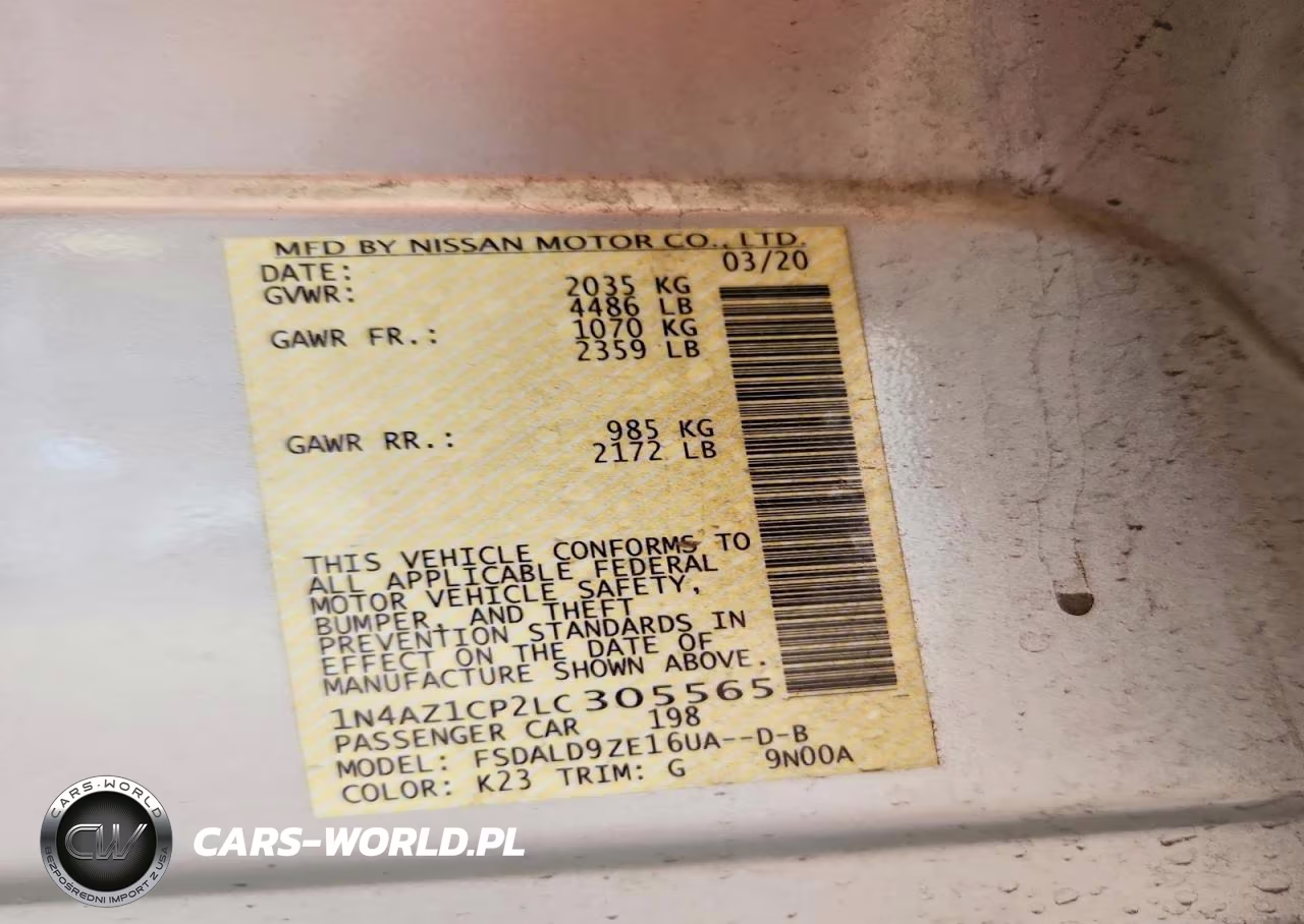 2020 Nissan Leaf Sv VIN:1N4AZ1CP2LC305565 - 12