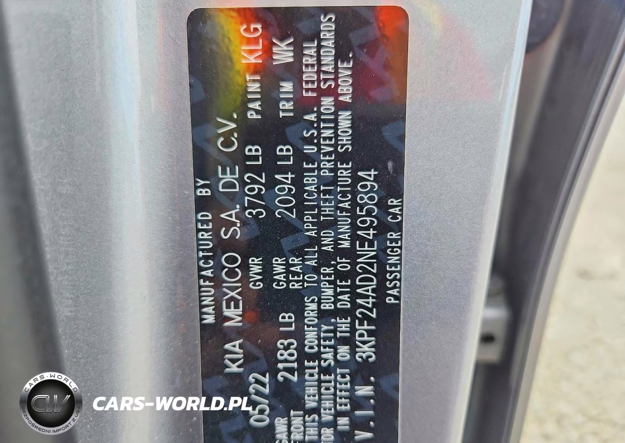 2022 Kia Forte Lxs VIN:3KPF24AD2NE495894 - 12