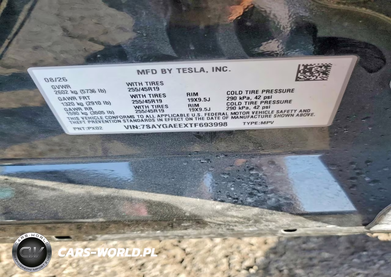 2026 Tesla Model Y VIN:7SAYGAEEXTF693998 - 14