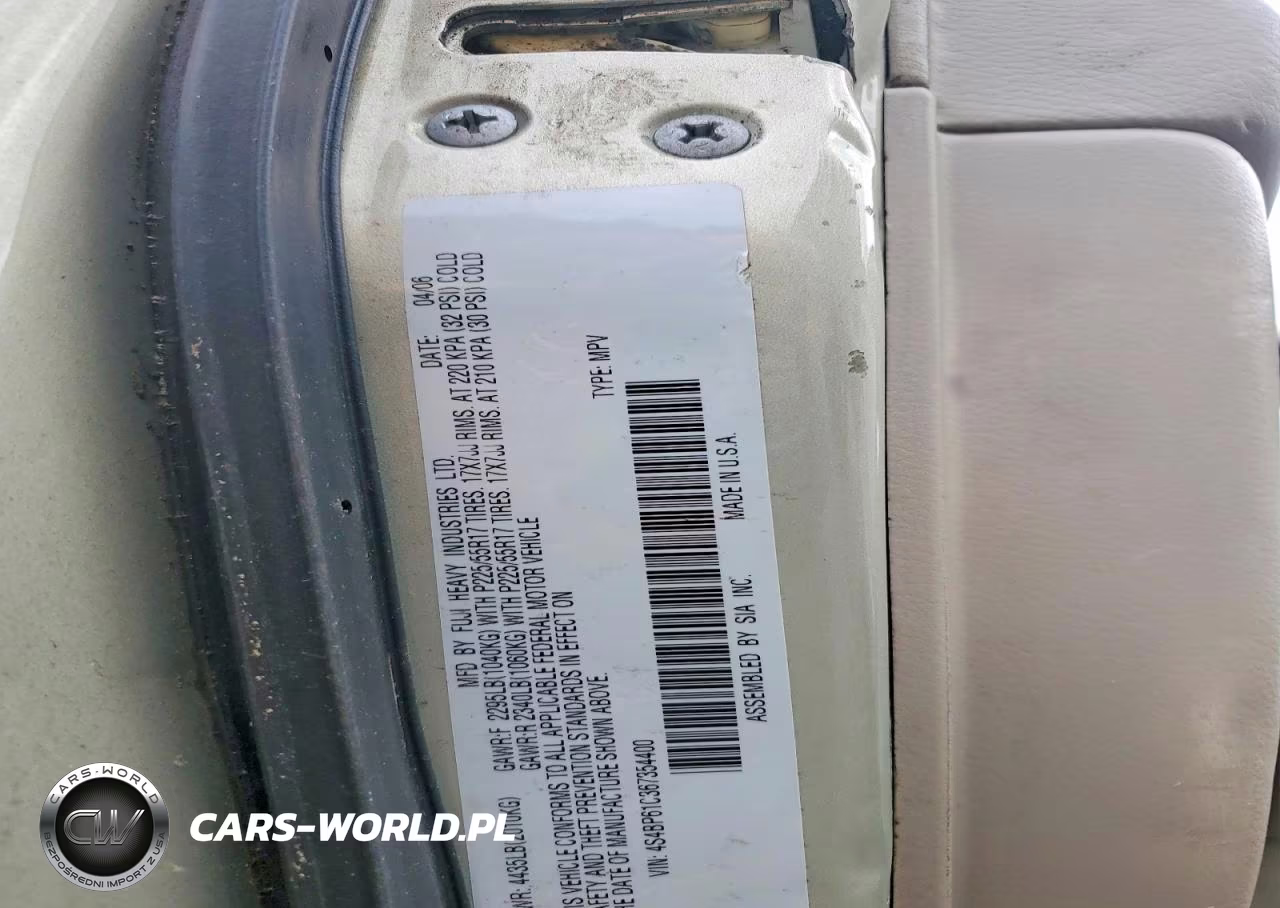 2006 Subaru Legacy Outback 2.5I VIN:4S4BP61C367354400 - 14