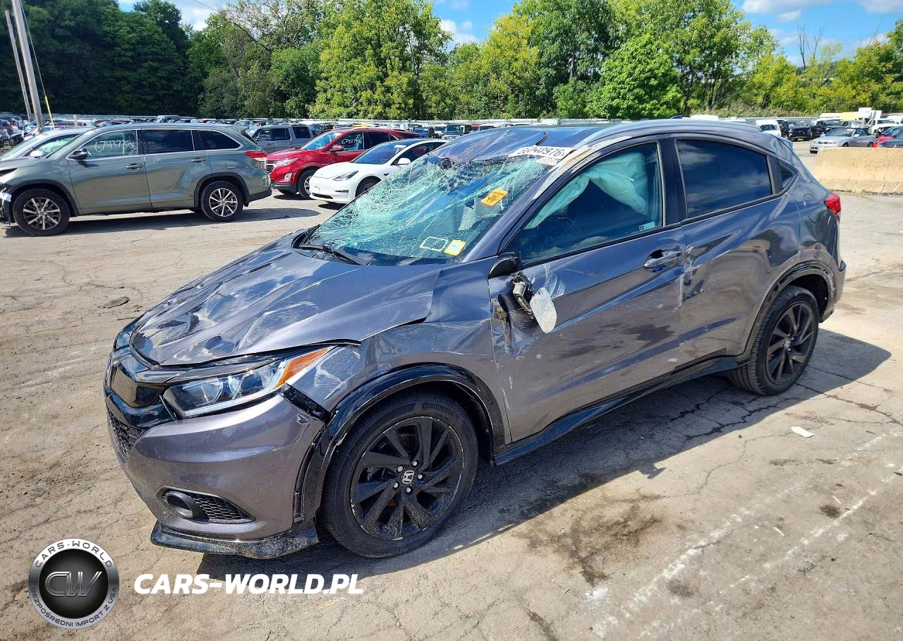 2022 Honda Hr-V Sport VIN:3CZRU6H17NM710541 - 1