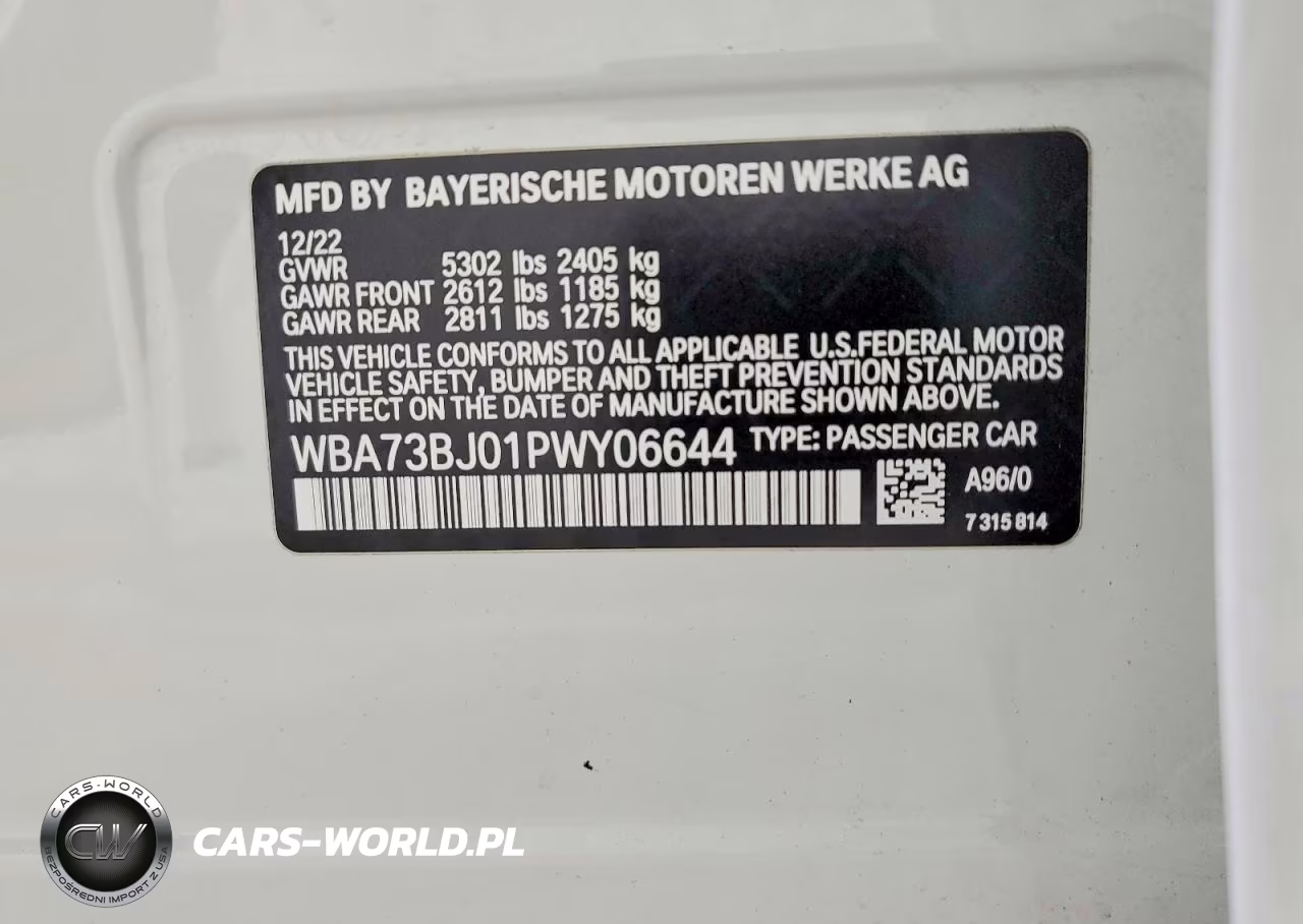 2023 BMW 540 Xi VIN:WBA73BJ01PWY06644 - 12