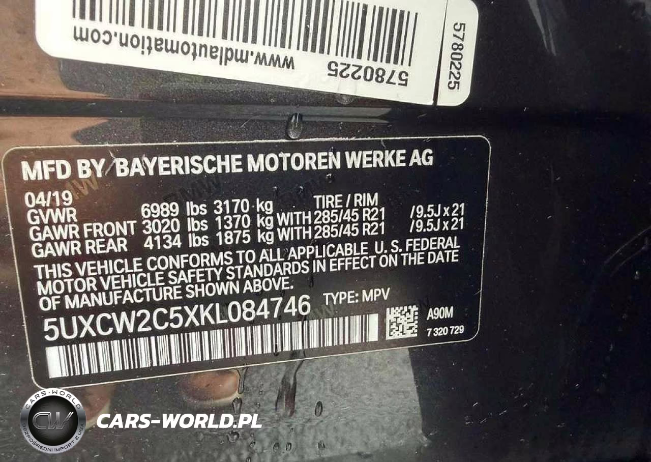 2019 BMW X7 xDrive40I VIN:5UXCW2C5XKL084746 - 14