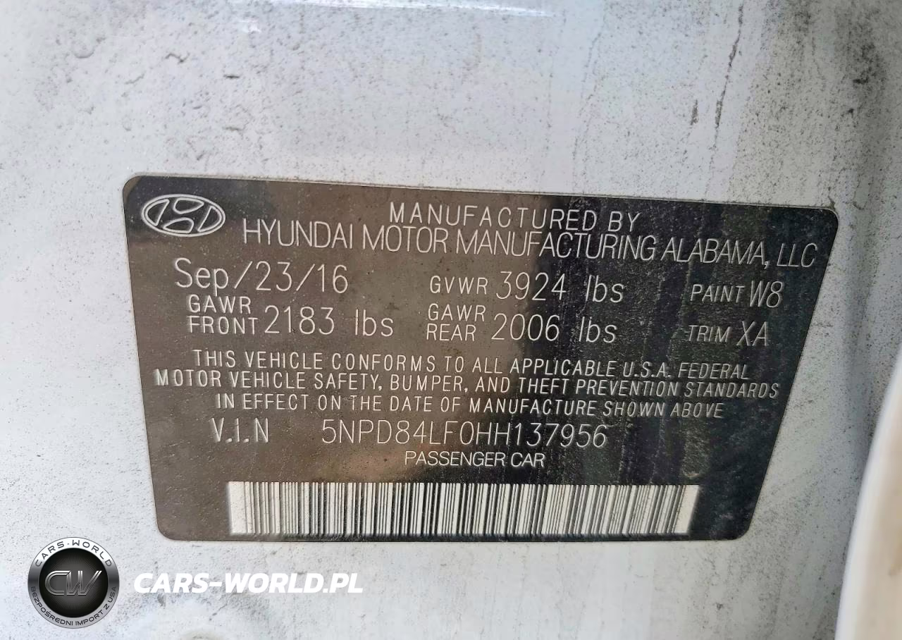 2017 Hyundai Elantra Se VIN:5NPD84LF0HH137956 - 13