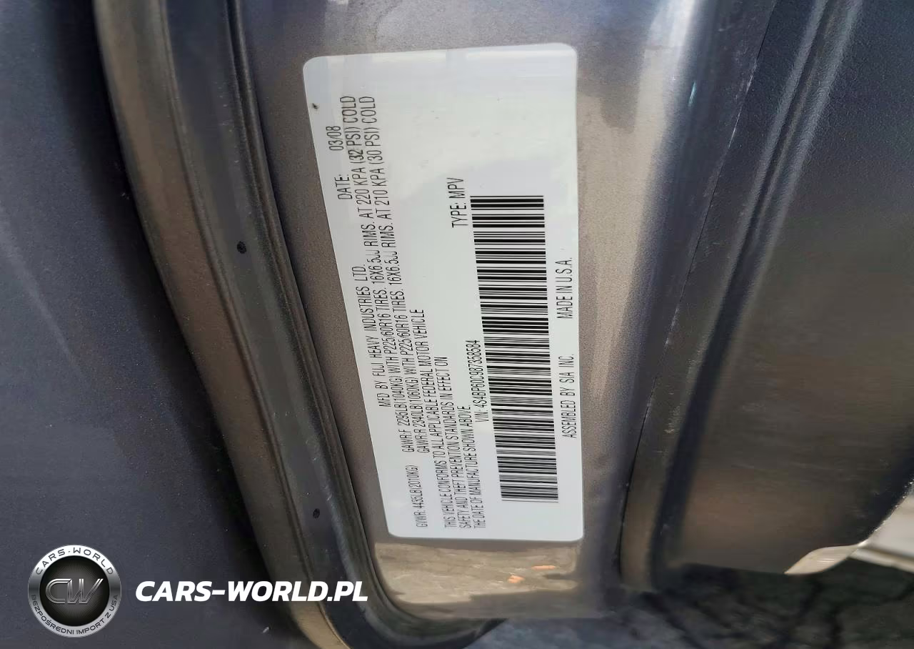 2008 Subaru Outback VIN:4S4BP60C987358584 - 12