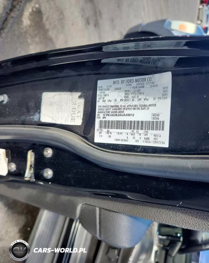 2010 Ford Explorer Xlt VIN:1FMEU6DE2AUA35812 - 13