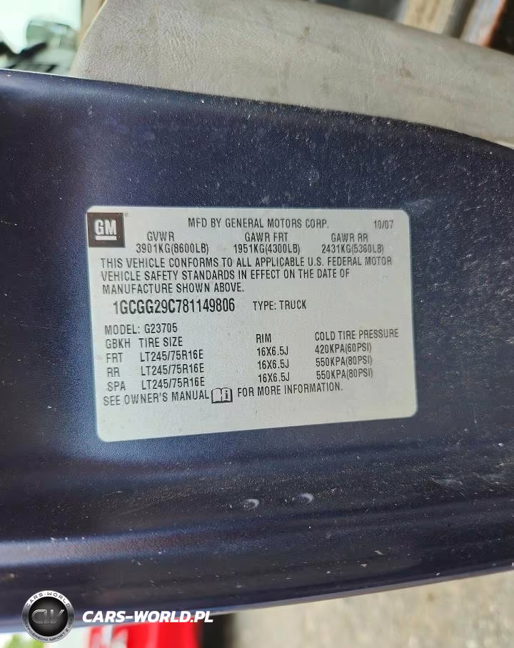 2008 Chevrolet Express 2500 Delivery Van VIN:1GCGG29C781149806 - 13