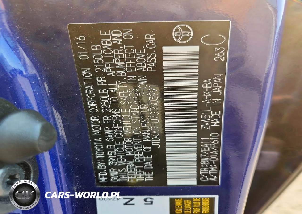 2016 Toyota Prius Three Touring VIN:JTDKARFU7G3503991 - 13