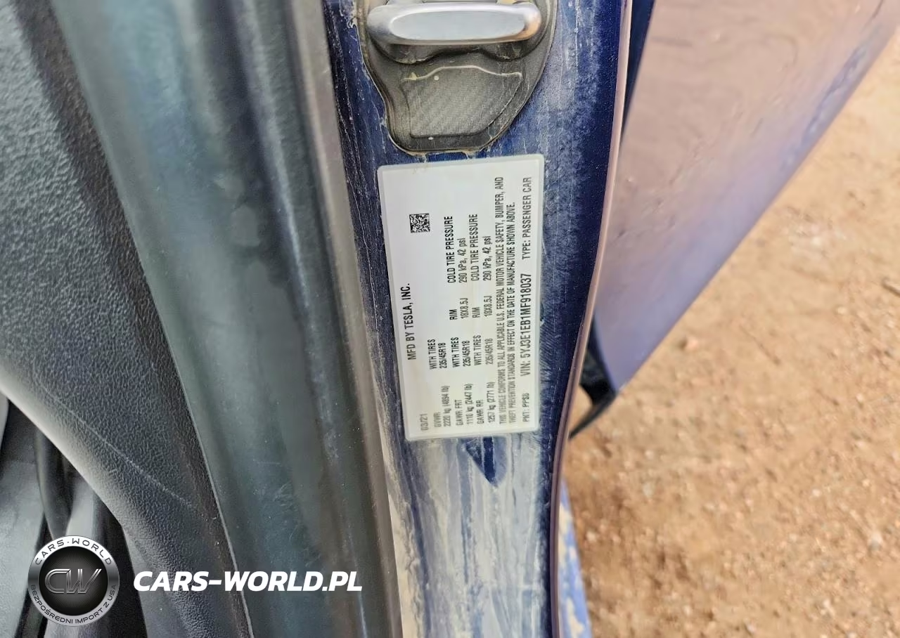 2021 Tesla Model 3 VIN:5YJ3E1EB1MF918037 - 12
