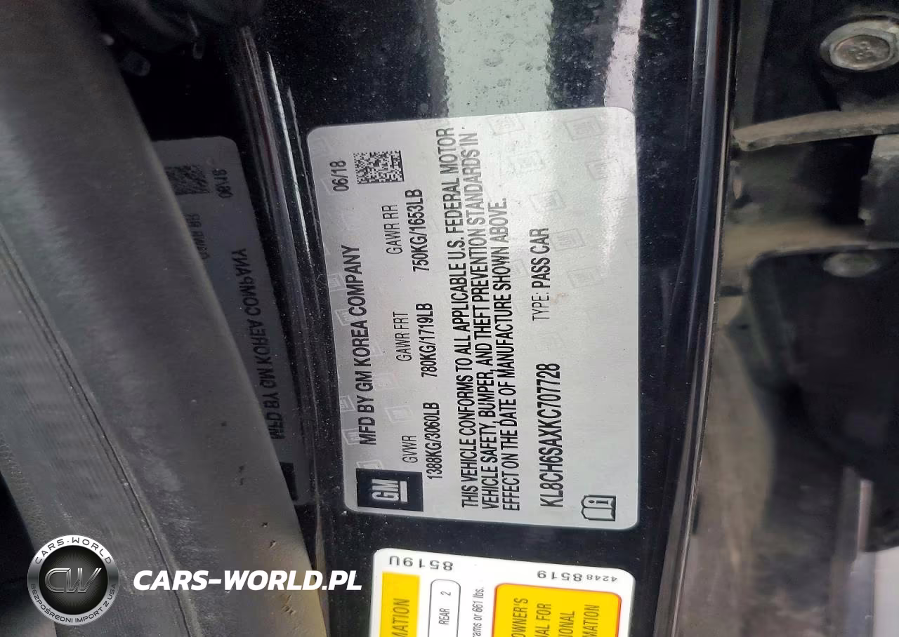 2019 Chevrolet Spark Activ VIN:KL8CH6SAXKC707728 - 13